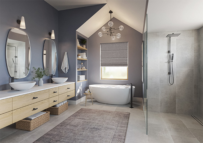 Darwin, Silver - Roman Blind - Image 6